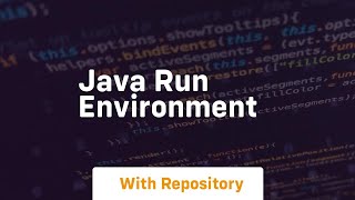 java run environment [upl. by Zora]