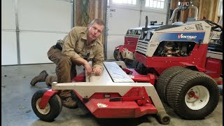 Ventrac HP720 Finish Cut MowerBelt Change and Maintenance [upl. by Lashonda]