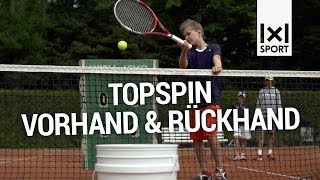 Kreatives TennisGrundlagentraining Übung zur TopspinTechnik [upl. by Sundberg]