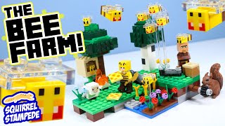 LEGO Minecraft The Bee Farm Speed Build Review [upl. by Marillin]