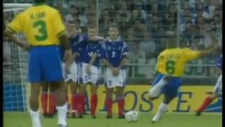 Top 10  Best free kicks of all time [upl. by Dnalloh]