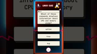 Which of these commands displays information about CPU and memory usage quiz linuxfilesystem [upl. by Johnathan]