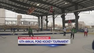 Pond hockey tournament about to get underway [upl. by Hadwin519]