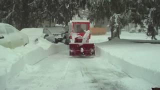 Wheel Horse C160 44quot Snowblower 34 years old tractor [upl. by Ociram]