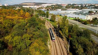 Jednokolejná výluka Brno [upl. by Weslee]