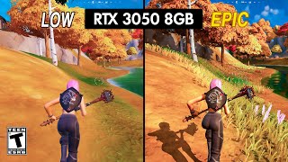 Fortnite RTX 3050 8GB  R5 5600X All Settings 1080p [upl. by Barrie]