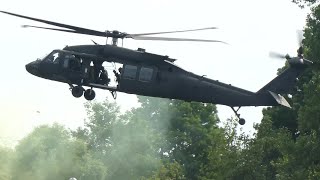 UH60M Black Hawk  Pokazne vježbe Hrvatske vojske 285 2023  32 godine Hrvatske vojske ▶️4K [upl. by Uehttam]