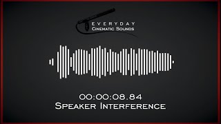 Speaker Interference  HQ Sound Effects [upl. by Glynias]