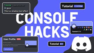 Top 8 BEST Discord FUN Console Hacks 2021 [upl. by Llenreb]