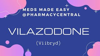 Vilazodone Viibryd  Meds Made Easy MME [upl. by Woodcock707]