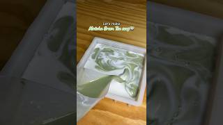 Making Matcha Green Tea soap🍵 soapcutting satisfyingvideo relaxingsounds [upl. by Harriett]