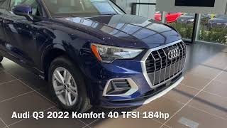 New Audi Q3 2022 Komfort 40 TFSI 184 horsepower [upl. by Klug]