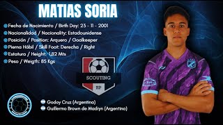 Matias Soria 1  Arquero  Goalkeeper  Guillermo Brown de Madryn 2024 [upl. by Ynohtnaeoj270]