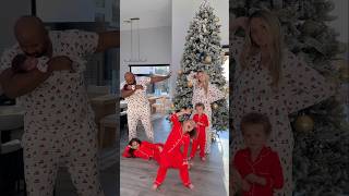 Who did it best😆🎄❤️ familytrend dance dancetrends matchingpjs [upl. by Ojibbob]