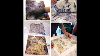 Slideshow Encaustic Collagraph Scenes from Workshops amp Studio Work [upl. by Arbba57]