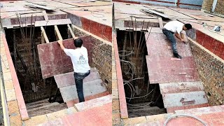 Young Man with great tiling skills Great tiling skills Great technique in construction PART 135 [upl. by Isaacson]