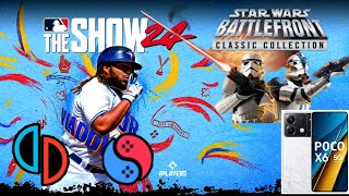 Star Wars Battlefront Classic and MLB Show 24 Yuzu vs Suyu on POCO X6 [upl. by Esirehc932]