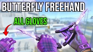 ALL Butterfly Freehand Gloves Combos [upl. by Renault]