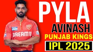 PYLA AVINASH  PUNJAB KINGS Ipl 2025 Mega auction [upl. by Isaacson]