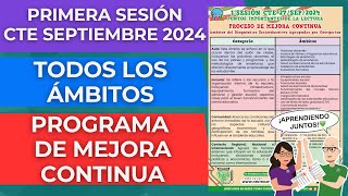 CEAA Resumen ÁMBITOS del Programa de Mejora Continua Primera Sesión CTE Septiembre 2024 [upl. by Joo799]