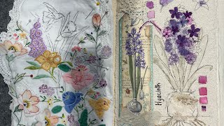 Part 11 Vol 6 Field Notes  Tribute to Edith Holden amp By the Sea journal’s roxysjournalofstitchery [upl. by Yokum644]