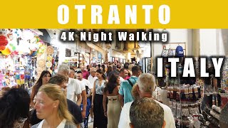 OTRANTO Italy Night Walk 4K UHD [upl. by Eijneb284]