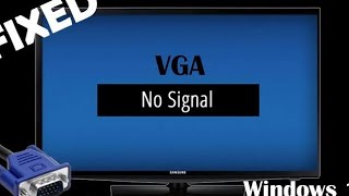 Cable Not connected or No connection on Monitor PC VGA Problem [upl. by Allets]