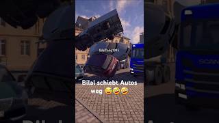 Bilal schiebt Autos weg 😅🤣🤣 bausimulator funnymoments funnyshorts [upl. by Pitchford]