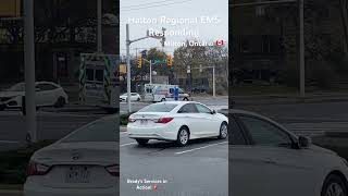 Halton Regional EMS Responding in Milton Ontario [upl. by Otnas]