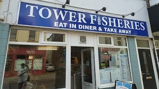 Best Value Chippy In The UK Live from Blackpool [upl. by Hayyim326]