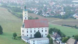 Wallfahrt Maria Brünnlein Wemding Basilica minor Dji Mavic 2 Zoom Germany Bavaria Drone Drohne [upl. by Annehsat]