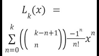 Laguerre Polynomials Taylor Maclaurin SERIESSUM LINEST Polynomial Regression Google Sheets COMBINA [upl. by Htiderem]