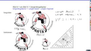 Vergrotingsfactor kbl 81 bbl 9 1 klas 2 [upl. by Pennebaker]