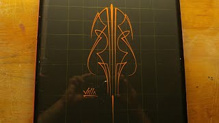 How to Pinstripe Simple Pinstriping Design 22 [upl. by Yentruoc954]