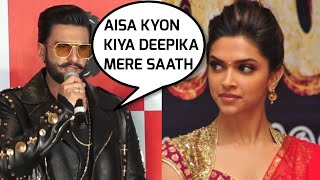 Ranveer Singh VERY UPSET With Deepika Padukone Watch Why [upl. by Adhern]