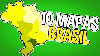 10 MAPAS DO BRASIL QUE VÃO MUDAR SUA PERCEPÇÃO [upl. by Goth]