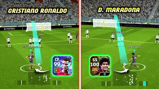 Free Cristiano Ronaldo vs Free Epic D Maradona🔥  Who is Best  efootball 2024 ✨ [upl. by Debee]