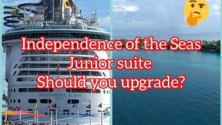 Independence of the Seas  Junior suite  Room tour 9554  Royal Caribbean [upl. by Siram]