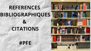 Comment Rédiger les Références Bibliographiques de Manière Correcte PFE [upl. by Octavus]