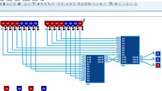 94 Comparateur 4 bits comparateur 7485 comparateur 4585 [upl. by Etnelav]