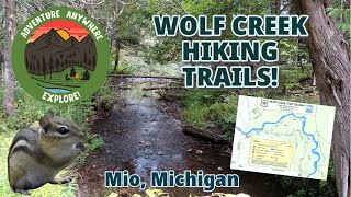 We Went Hiking on the Wolf Creek Trails in Mio Michigan map in the description [upl. by Rhoda]