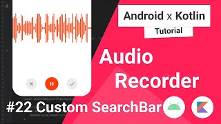 Audio Recorder 22 Custom Search Bar [upl. by Ymarej]