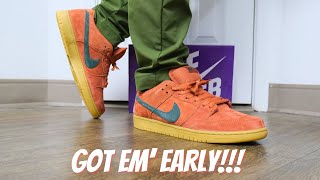 EARLY LOOK Nike SB Dunk Low Burnt Sunrise On Feet Review [upl. by Hermann]