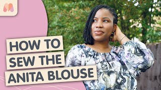 How to Make the Anita Peasant Blouse Easily  Style Arc  Sewalong Tutorial [upl. by Bria238]