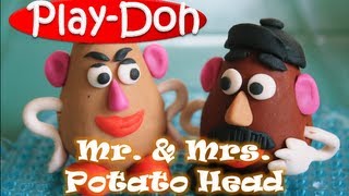 Play Doh Mr and Mrs Potato Head Toy Story 3 PlayDoh Creation [upl. by Reuben541]