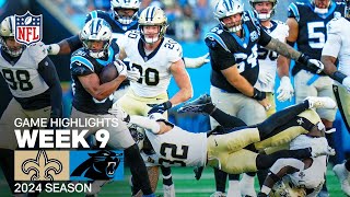 New Orleans Saints vs Carolina Panthers  2024 Week 9 Game Highlights [upl. by Woodford220]