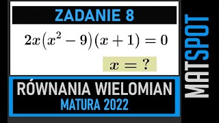 Równania wielomianowe  zadanie maturalne [upl. by Ardnuahsal]