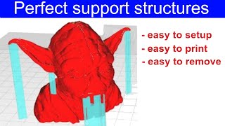 support structures in Cura  settings guide [upl. by Dania]