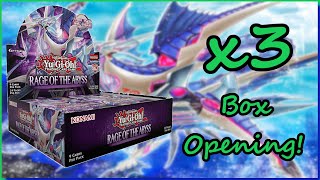 YuGiOh Opening 3 Boxes of Rage Of The Abyss  To good [upl. by Acinomed]