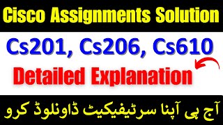 💯Cisco Assignment Solution  Cs201 Assignment 2 Solution 2023  Cs206cs610 Assignment solution 2 [upl. by Jammal]